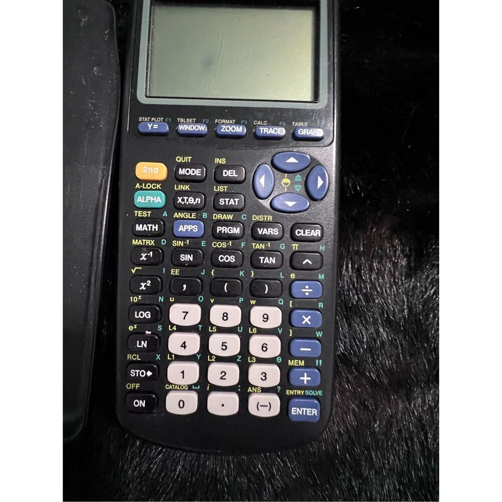 Texas Instruments T1-83 Plus Graphing Calculator - Black W/ Cover Tested Working - Picture 3 of 5